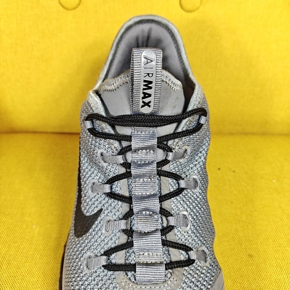 Nike Air Max More Cool Grey Black Running Sneakers Men\'s Shoes Size 9.5
